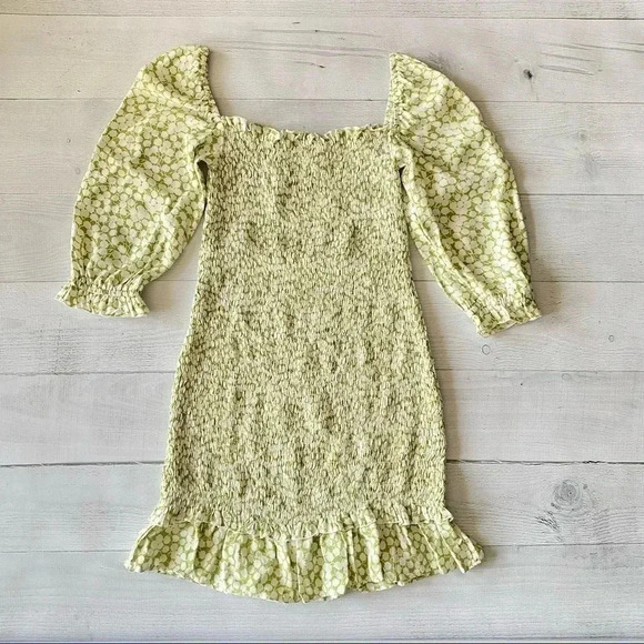 Faithful the brand  Honfleur Smocked Mini Dress Size 4 - Picture 5 of 9